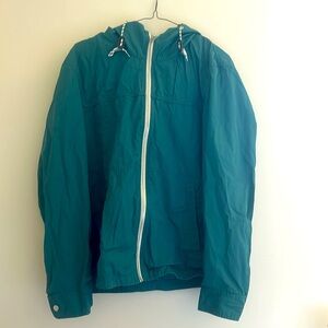 Uniqlo Teal Windbreaker Hoodie